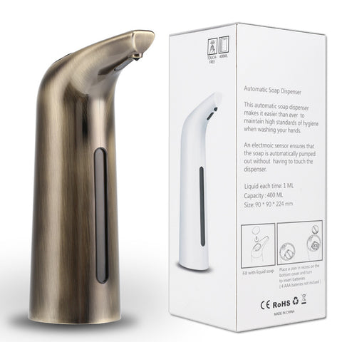 Dispensador Automático de Jabón Sin Contacto – Bronce Antiguo
