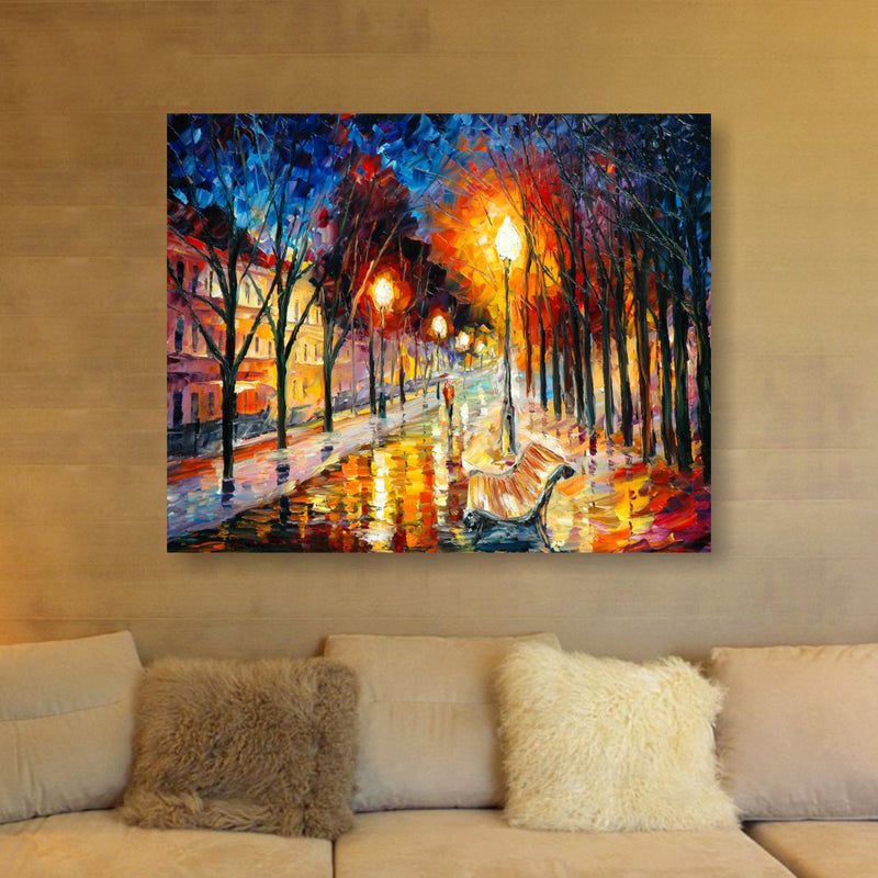 Cuadro Decorativo de Paisaje Nocturno