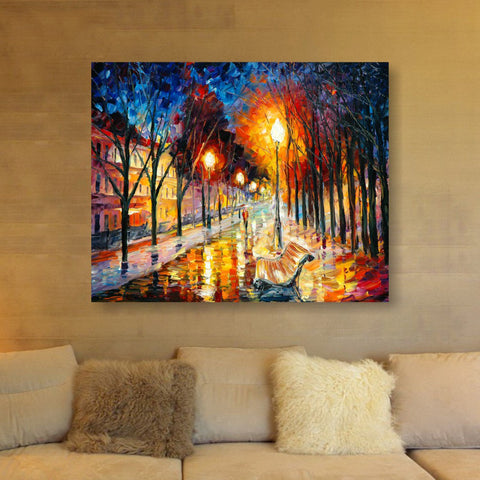Cuadro Decorativo de Paisaje Nocturno